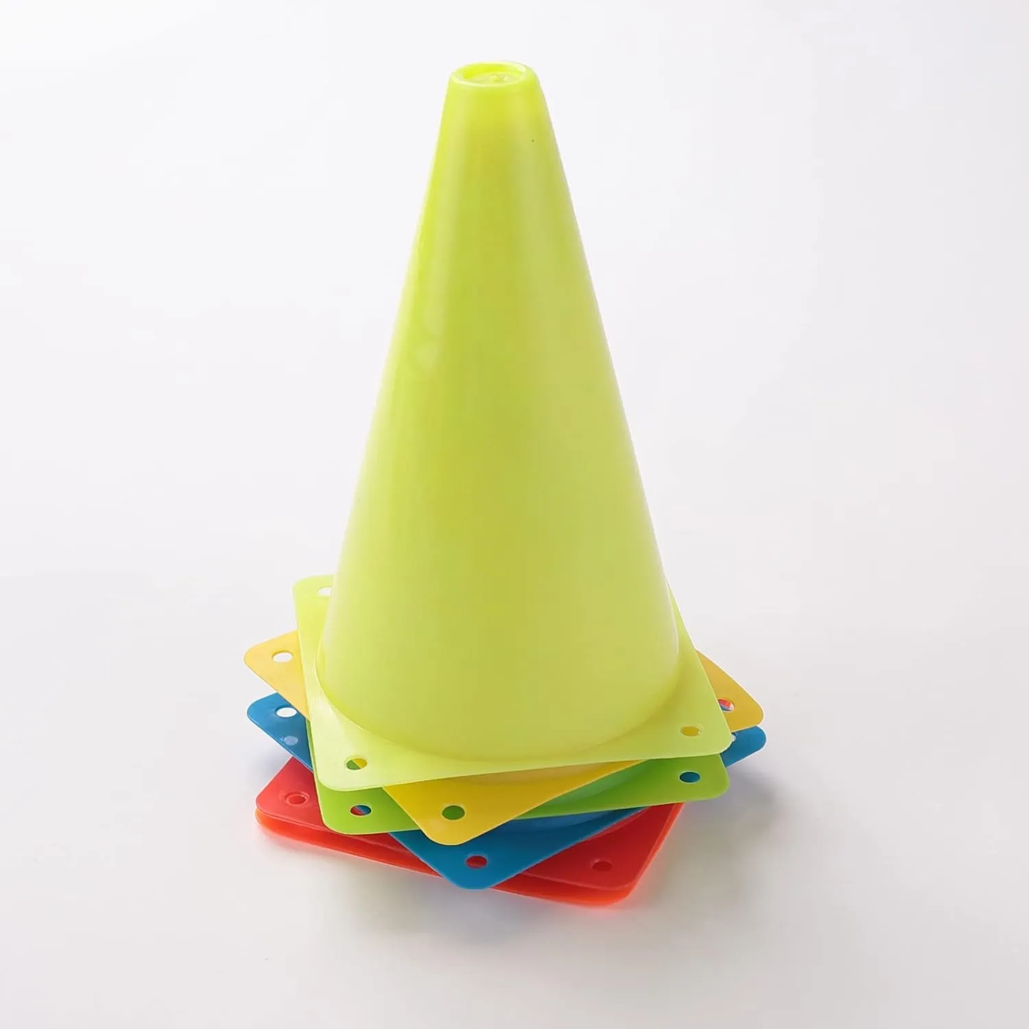 Kuber Industries Sports Agility Training Ground Marker Cone Pack of 36 (Multicolor)