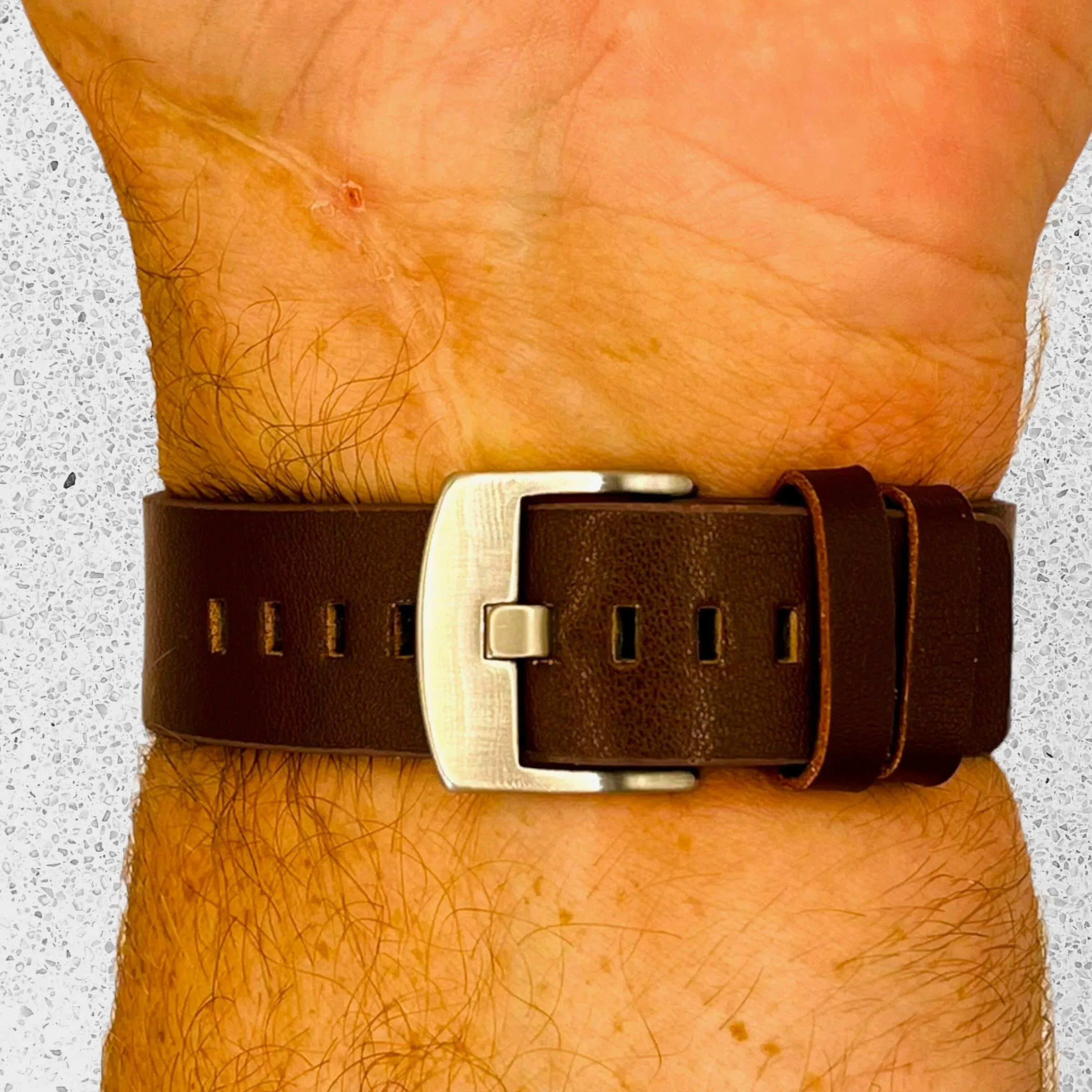 Leather Straps Compatible with the Garmin Vivomove HR & HR Sports