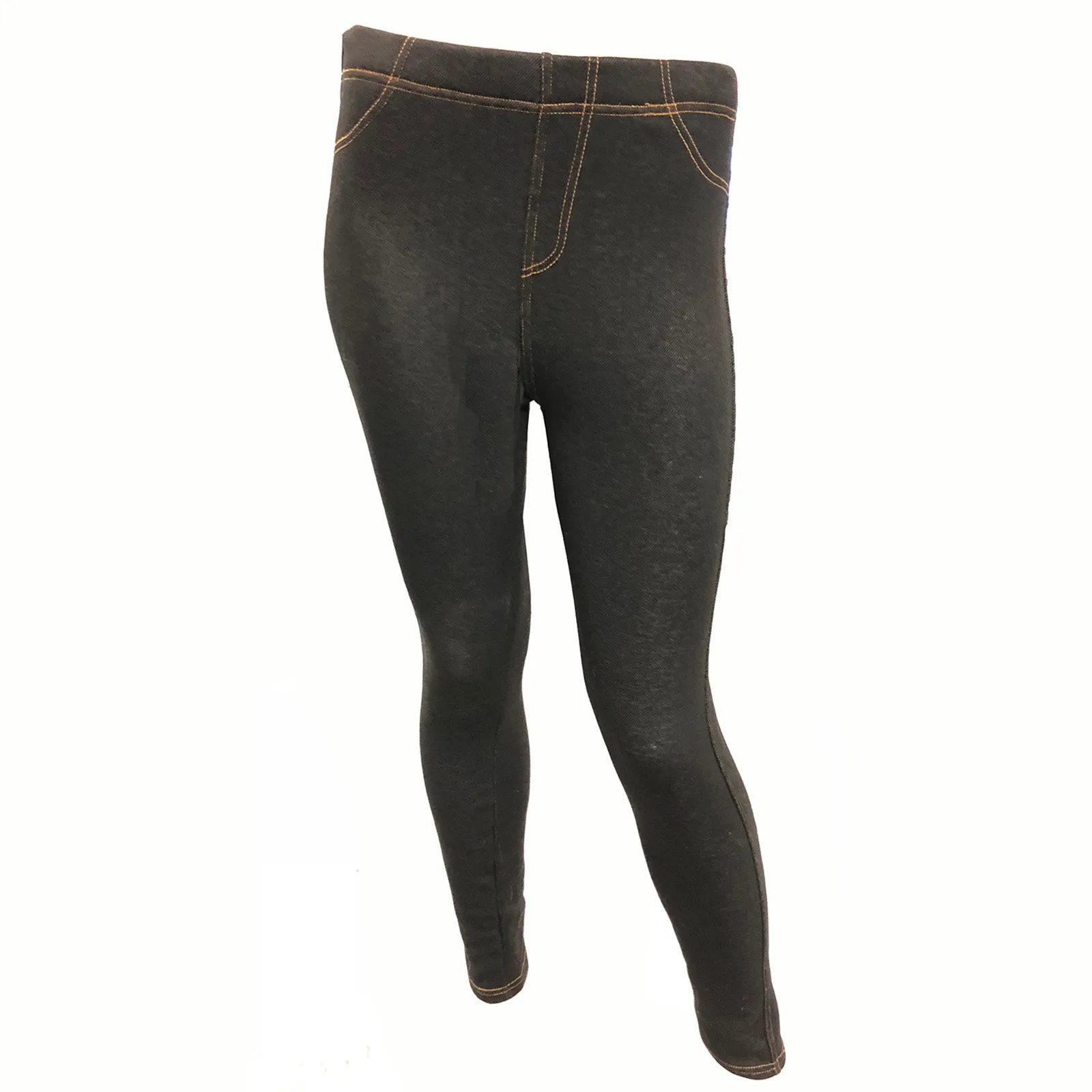 Left Cheek Petite Jeggings- Black