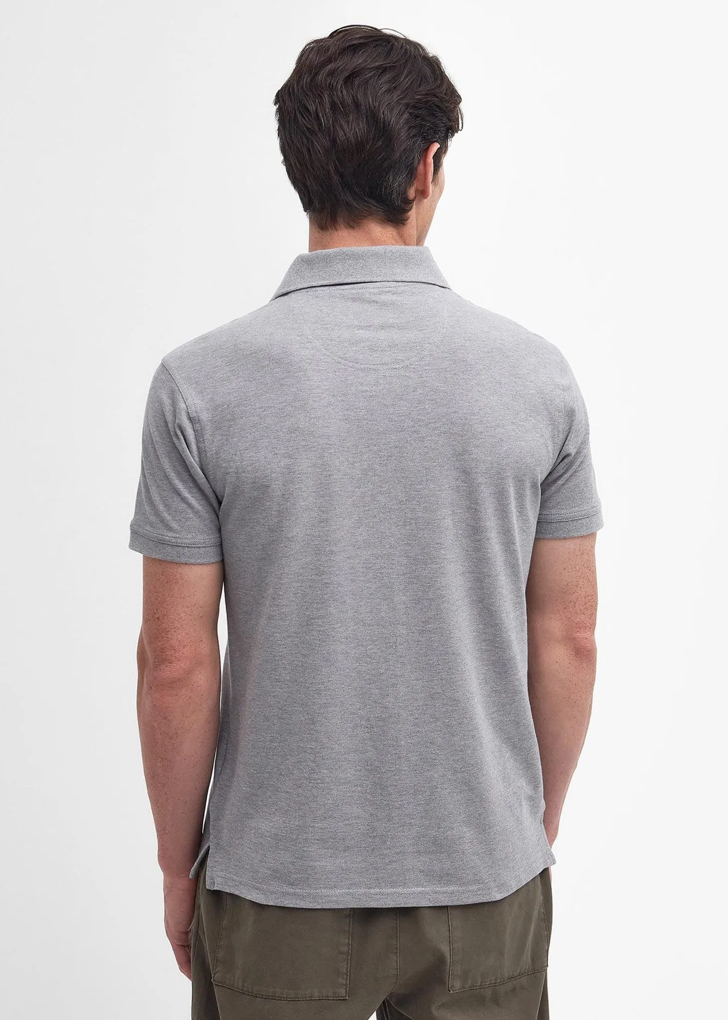 Lightweight sports polo - grey marl