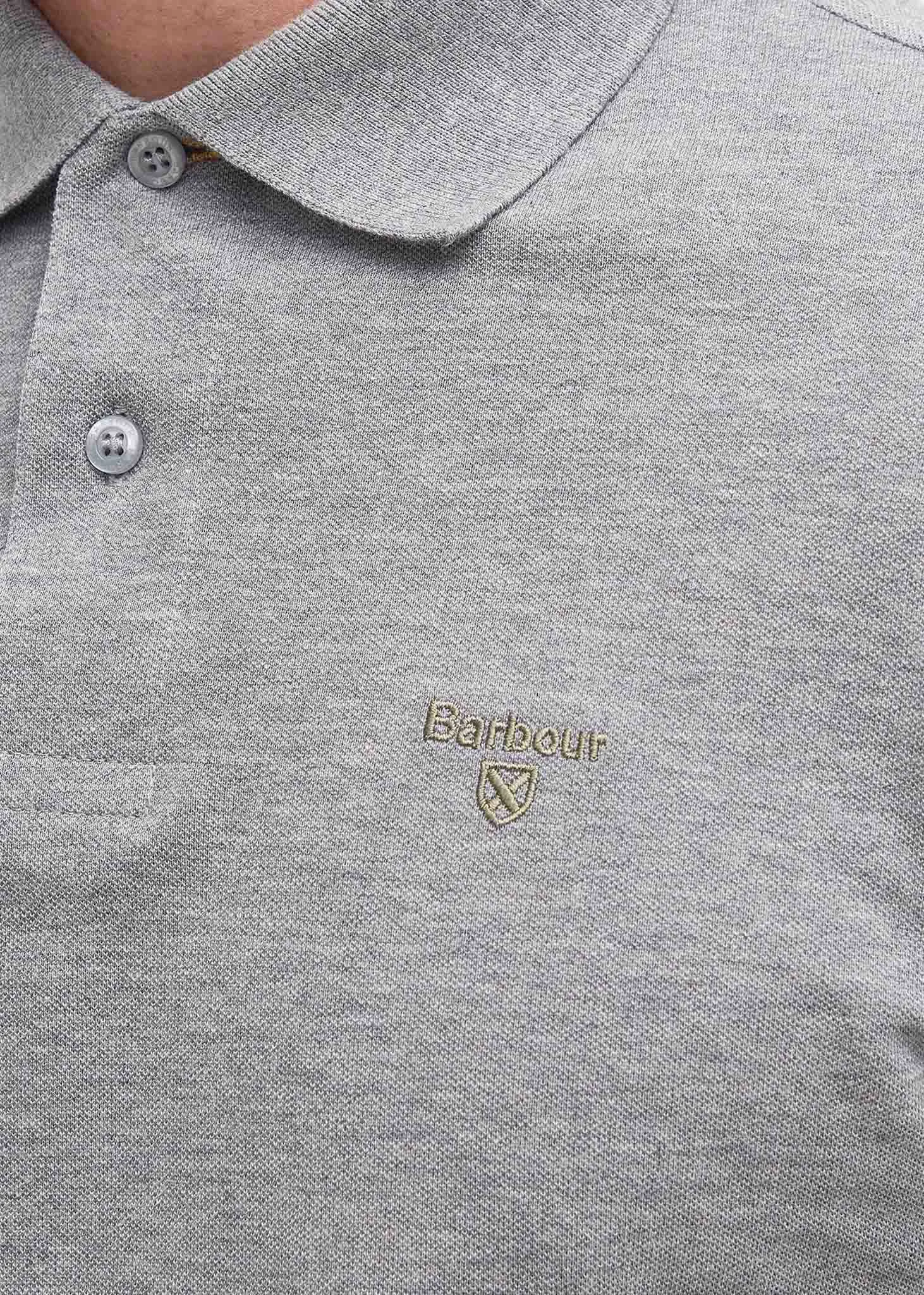 Lightweight sports polo - grey marl