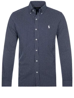 Long Sleeve Mesh Sports Shirt Cruise Navy