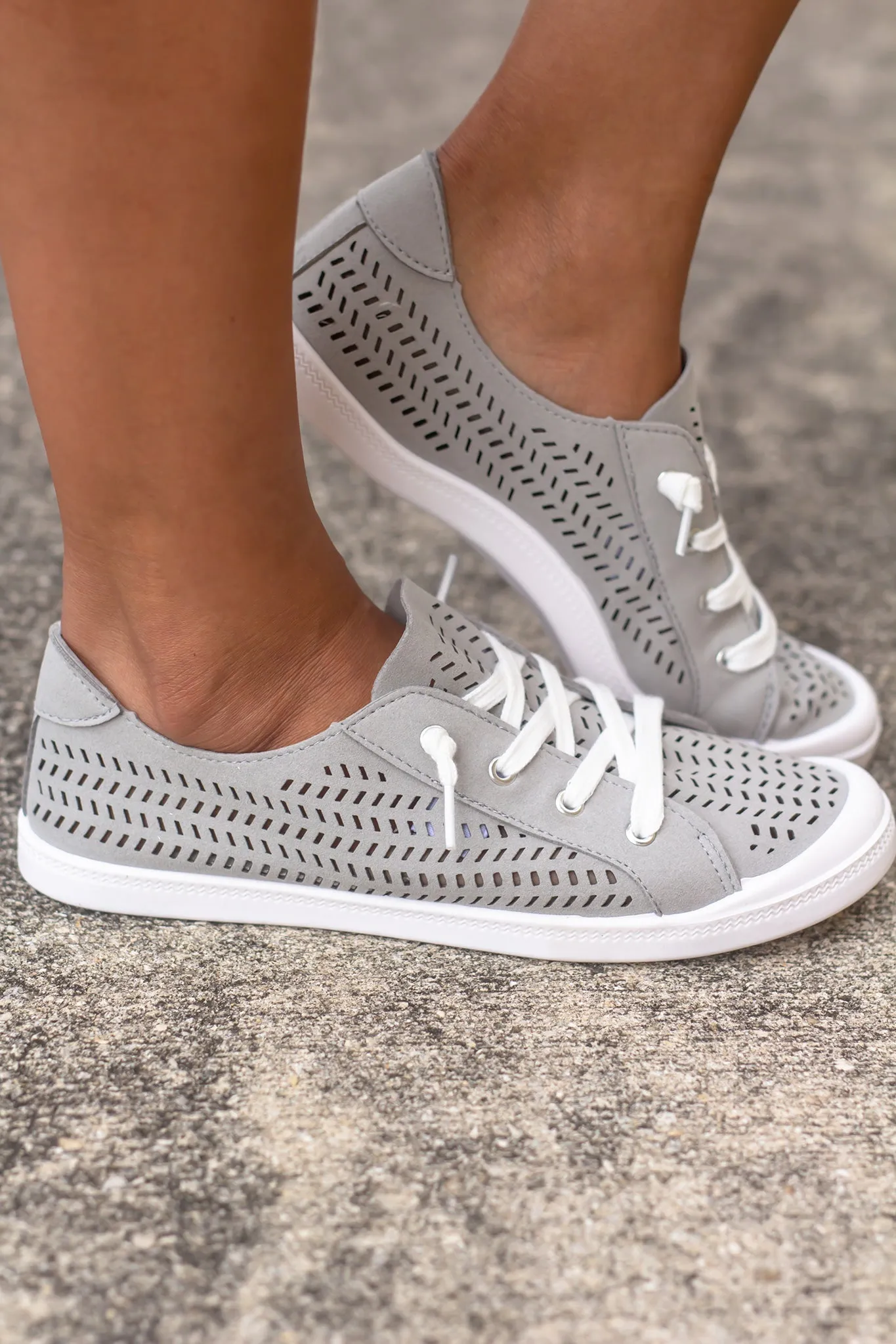 Marae Light Gray Sneakers