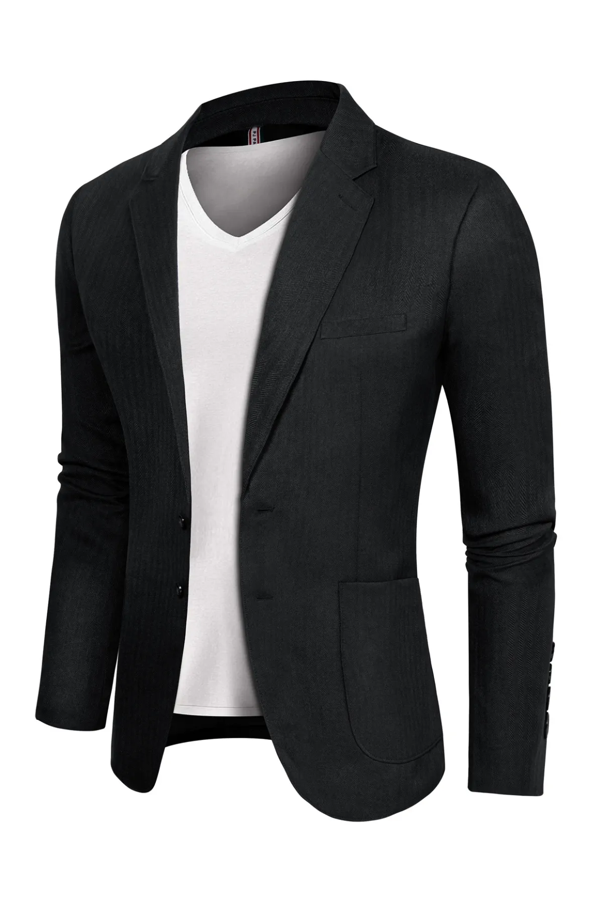 Men's Blazer Jacket Slim Fit Two Buttons Casual Sports Coats Notched Lapel Suit Jacket Tops