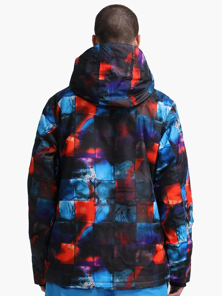 Men's High Windproof Technology Colorfull Printed Snowboard&Ski Jacket Wear