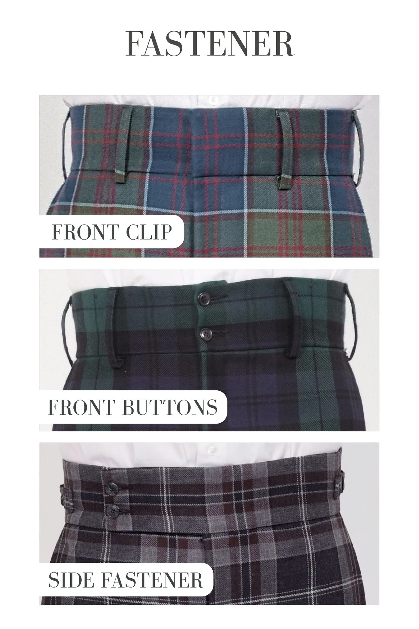 Mens Tartan Trews Outfit