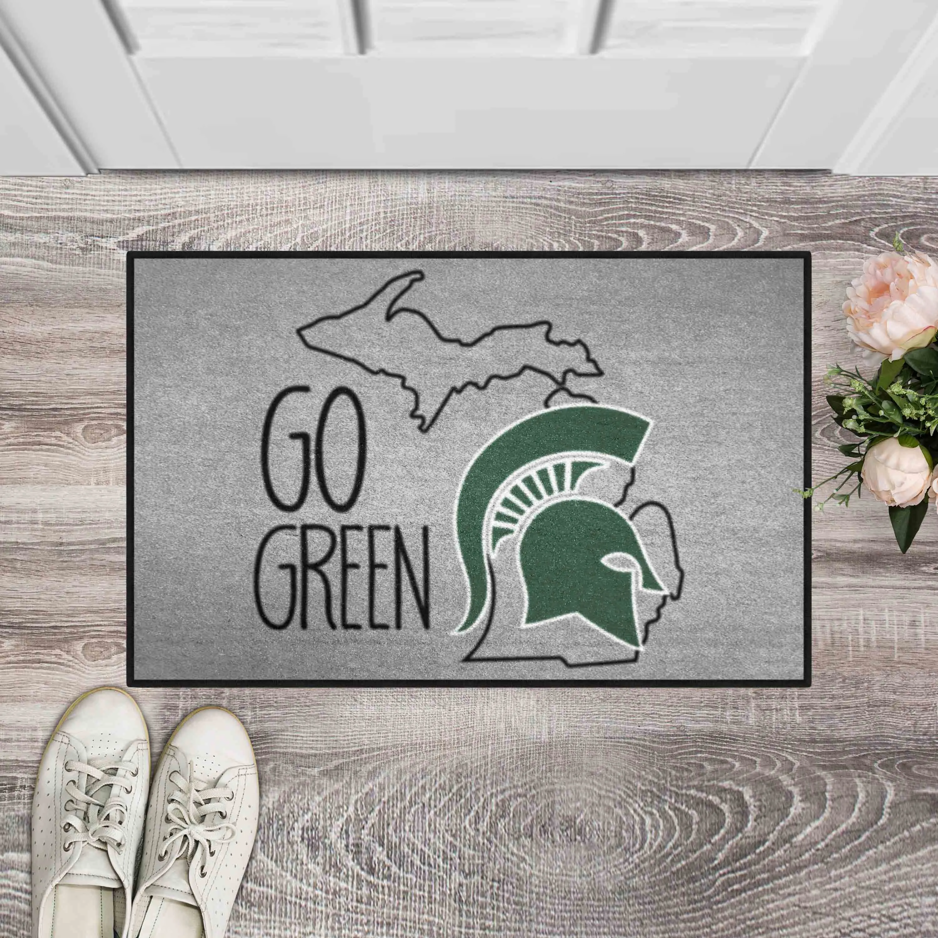 Michigan State Spartans Southern Style Starter Mat Accent Rug - 19in. x 30in.