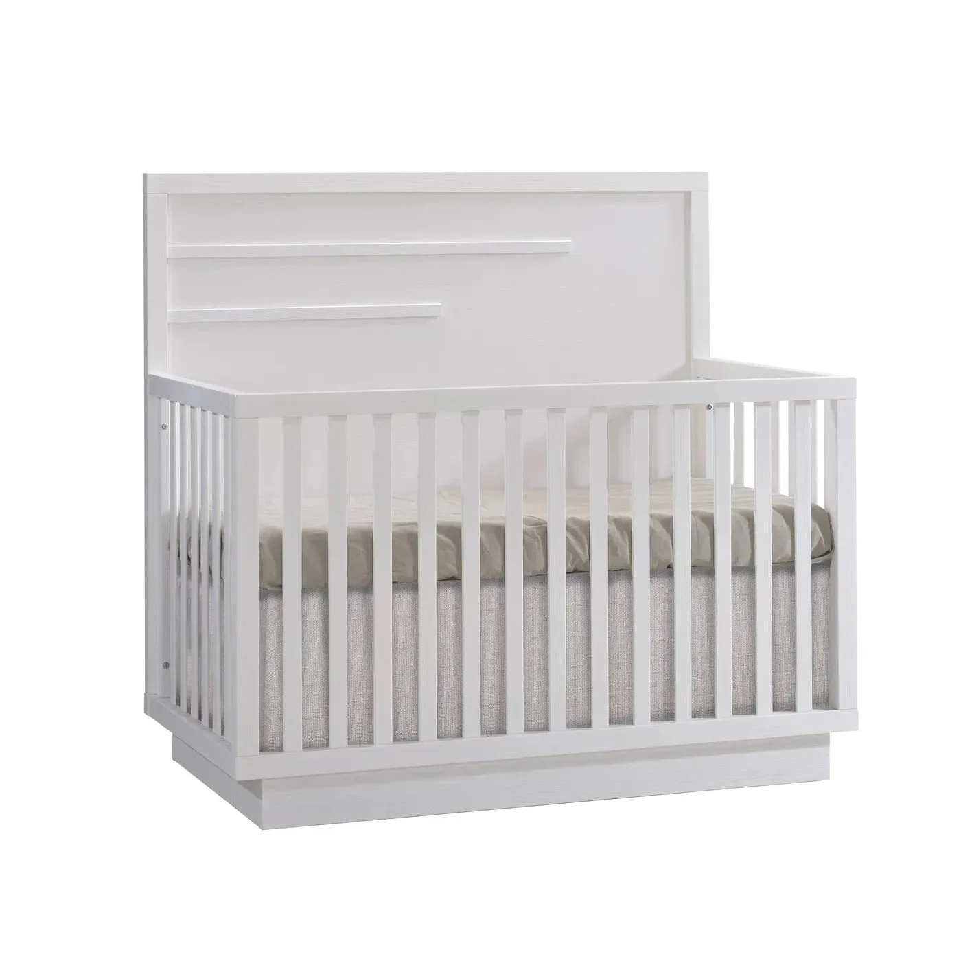 Natart Como Conv Crib with Horizontal Moulding