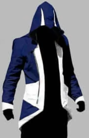 NEW HANDMADE ASSASSIN'S (C KENWAY) CREED 3 BLUE/WHITE JACKET