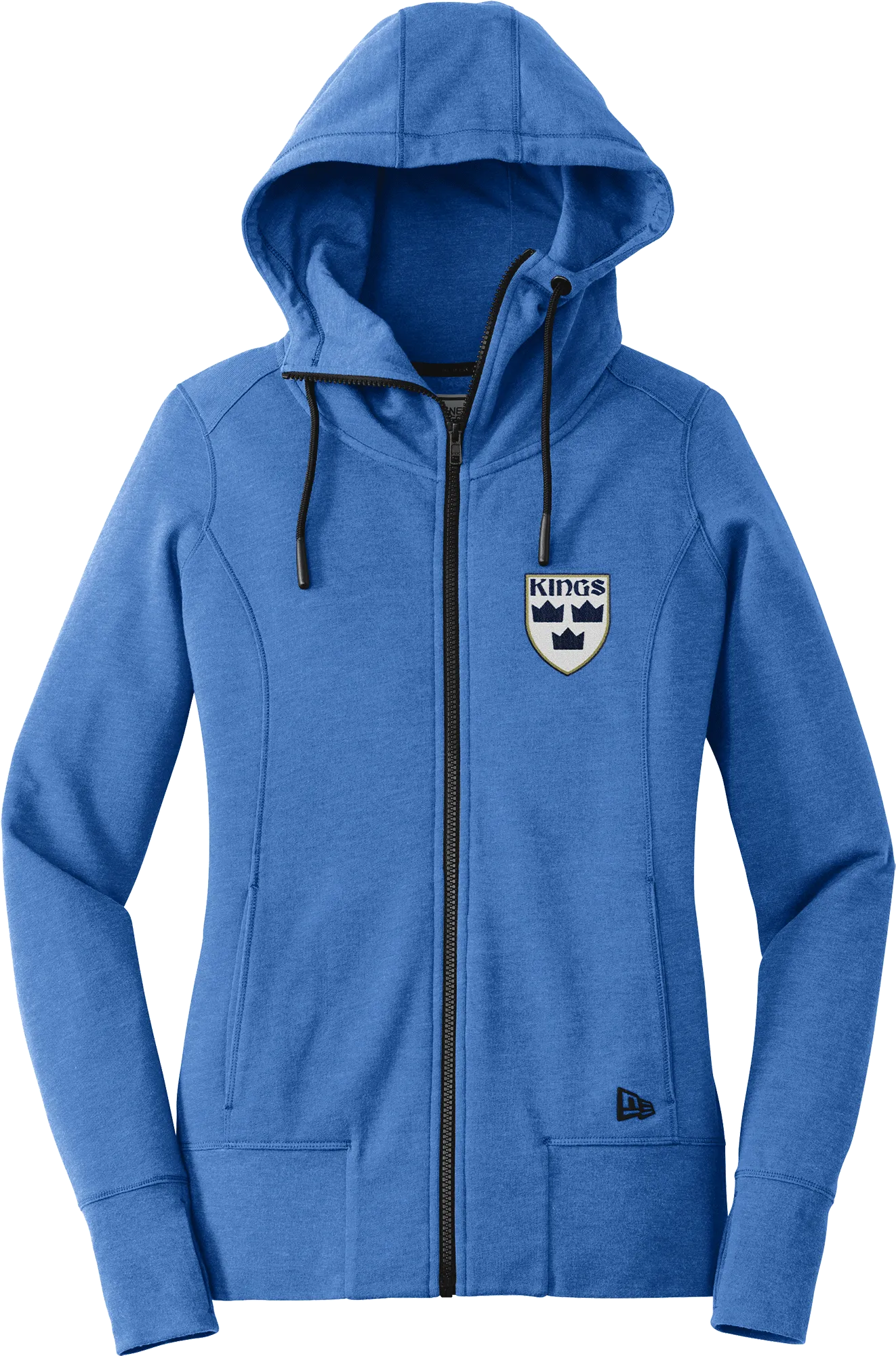 North Jersey Kings New Era Ladies Tri-Blend Fleece Full-Zip Hoodie