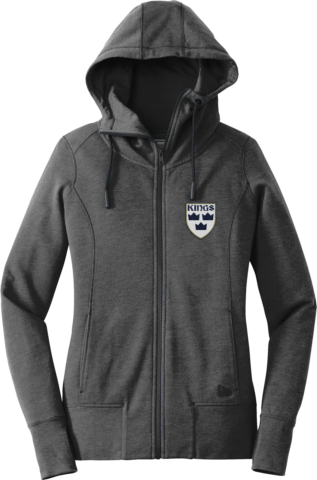 North Jersey Kings New Era Ladies Tri-Blend Fleece Full-Zip Hoodie