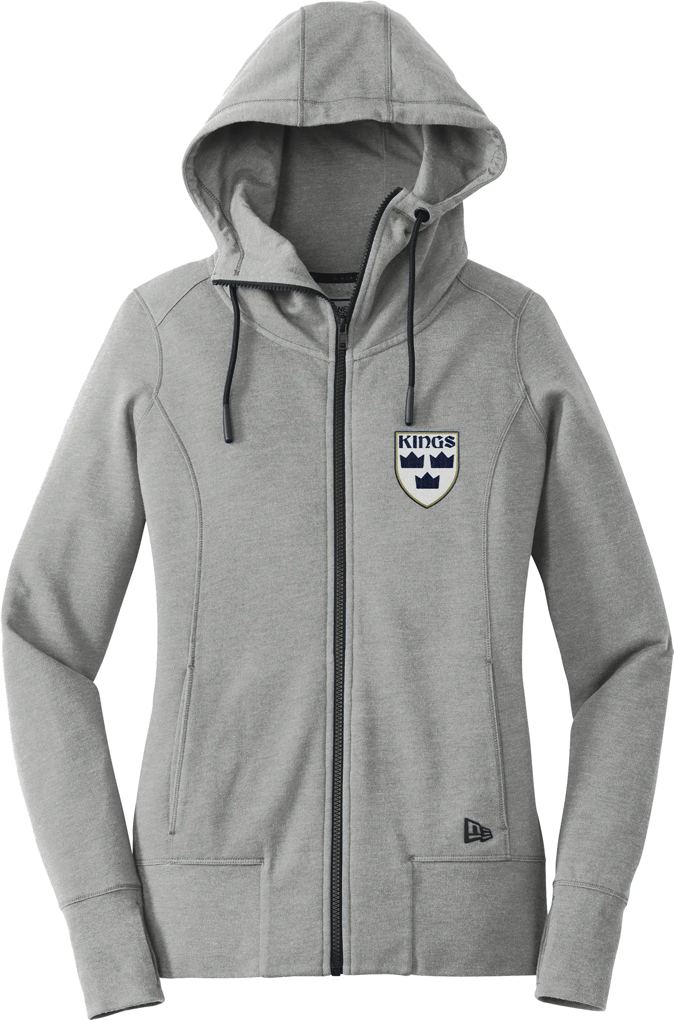 North Jersey Kings New Era Ladies Tri-Blend Fleece Full-Zip Hoodie