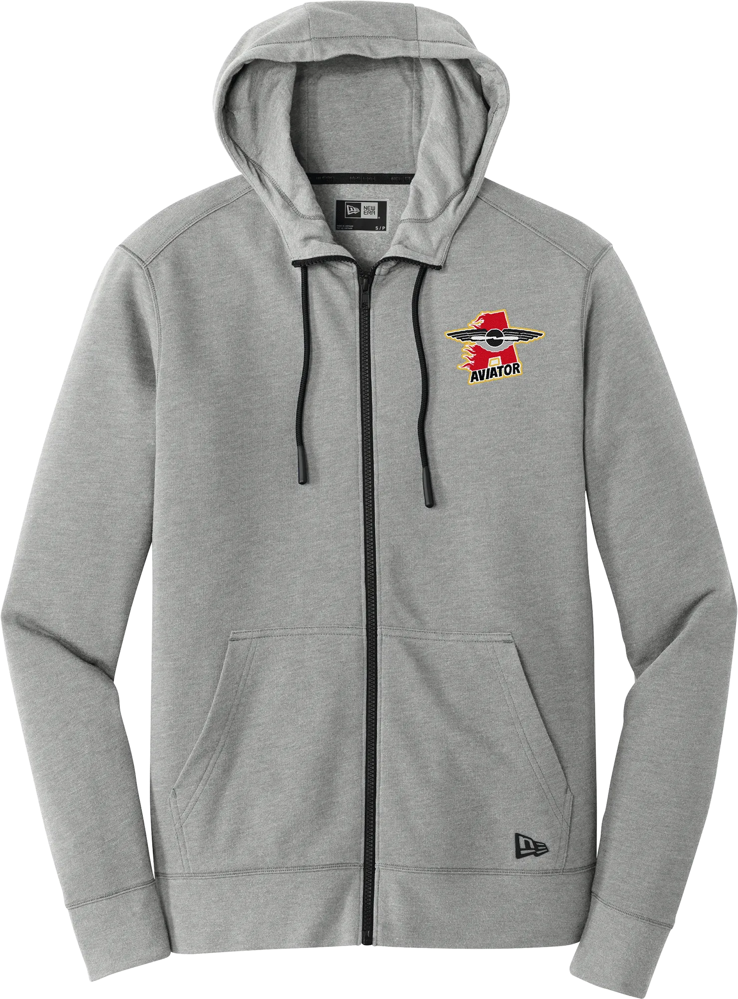 NY Aviators New Era Tri-Blend Fleece Full-Zip Hoodie