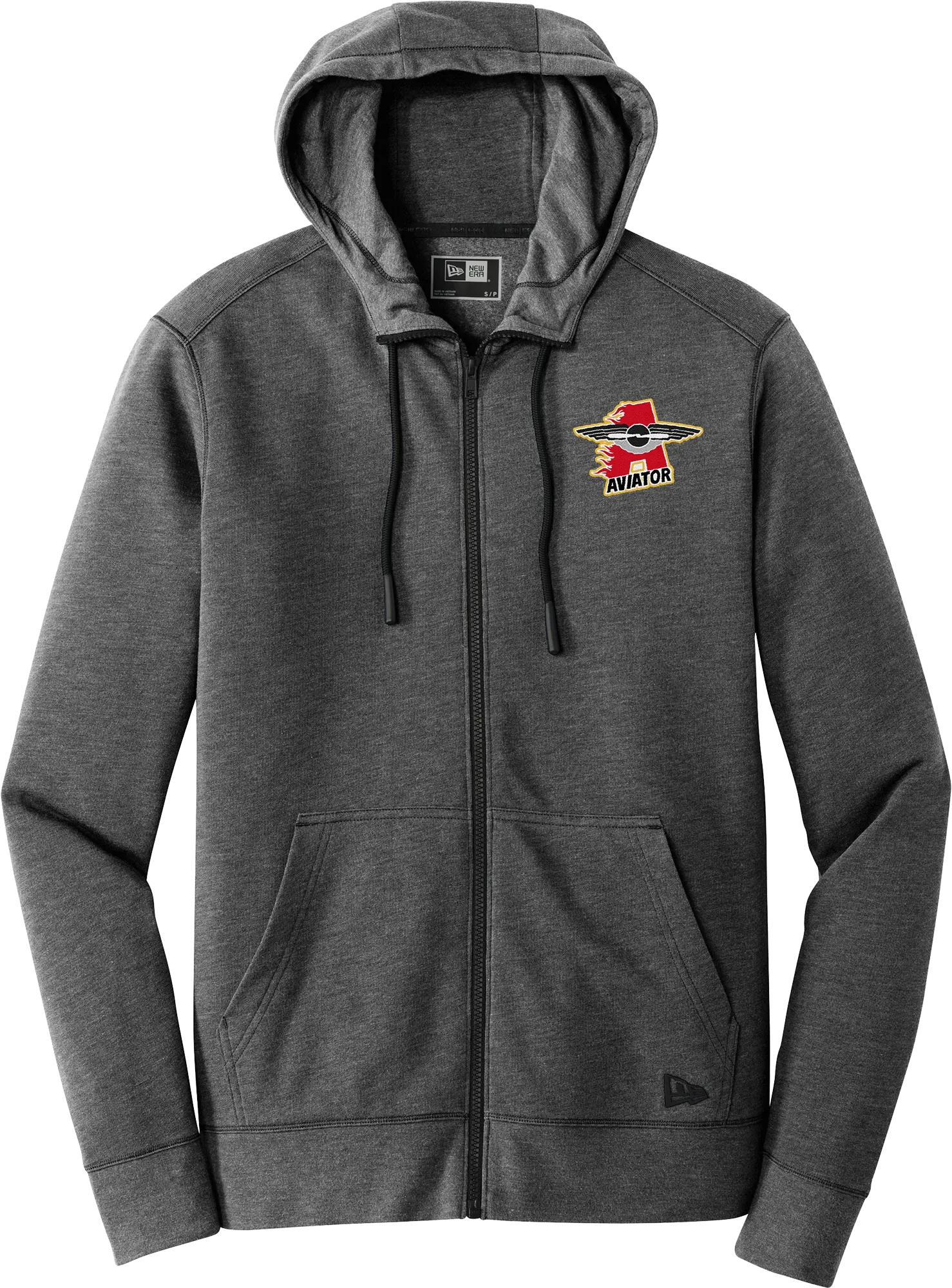 NY Aviators New Era Tri-Blend Fleece Full-Zip Hoodie