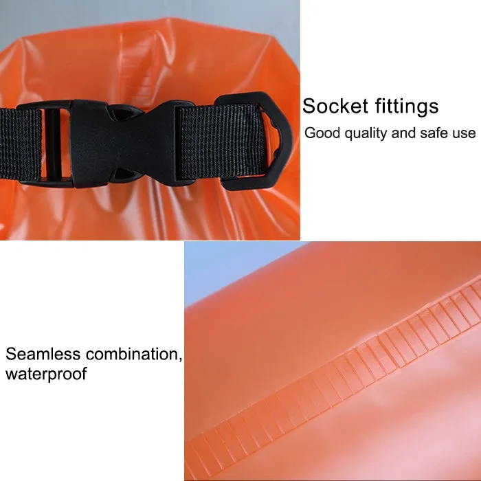 Outdoor Waterproof Single Shoulder Dry Bag Dry Sack PVC Barrel Bag, Capacity: 5L (Rose Red)