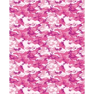 Pink Camouflage Printed Backdrop