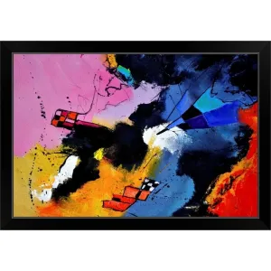 "Abstract 4631902" Black Framed Print