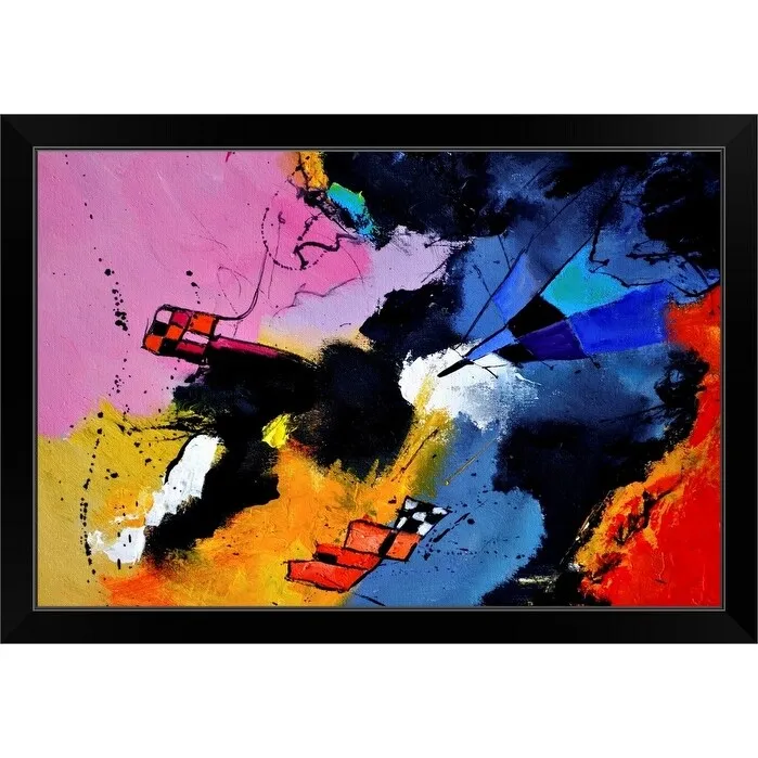 "Abstract 4631902" Black Framed Print