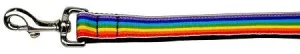 Rainbow Striped Nylon Collars Rainbow Stripes 1 wide 6ft Lsh