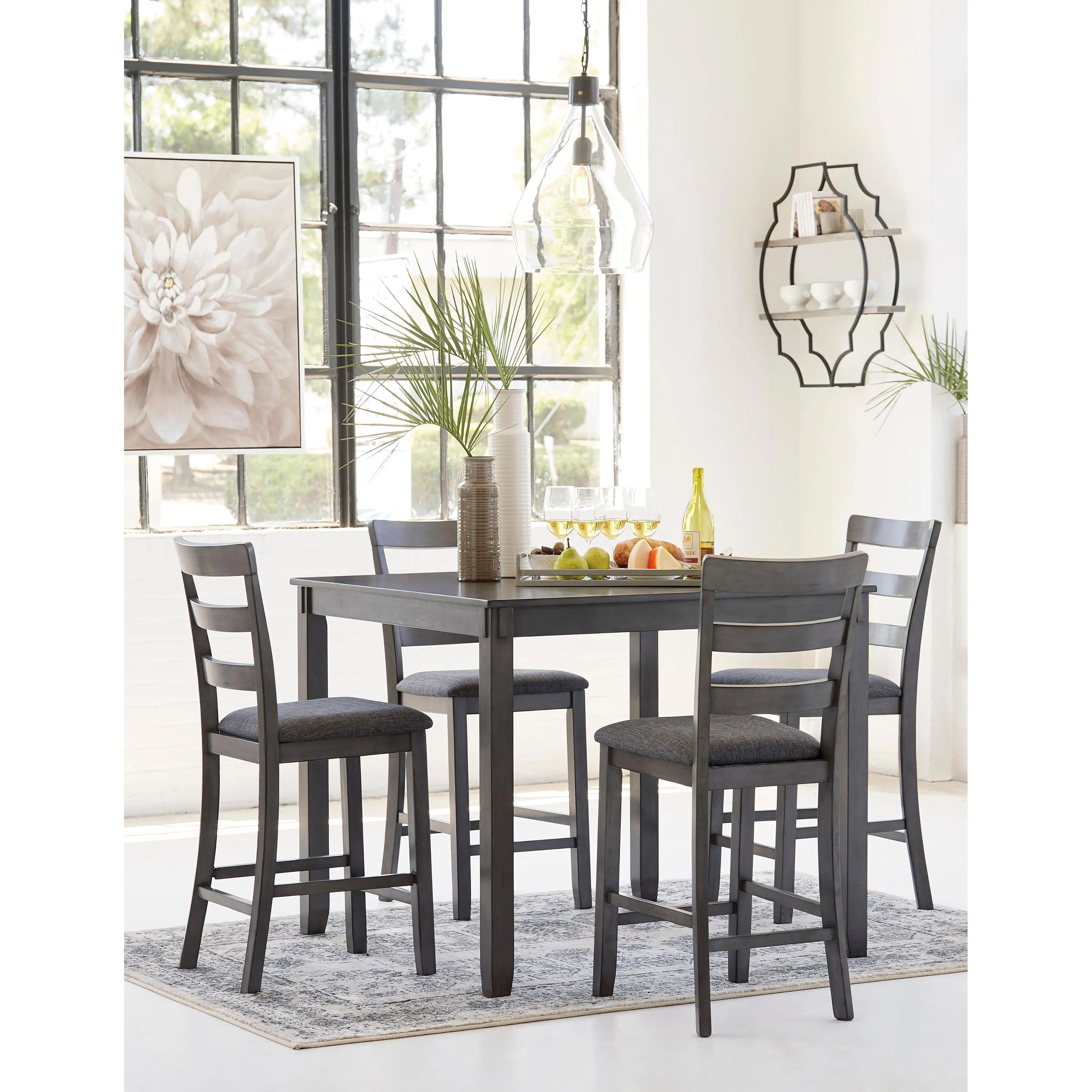 Signature Design by Ashley Bridson 5 pc Counter Height Dinette D383-223