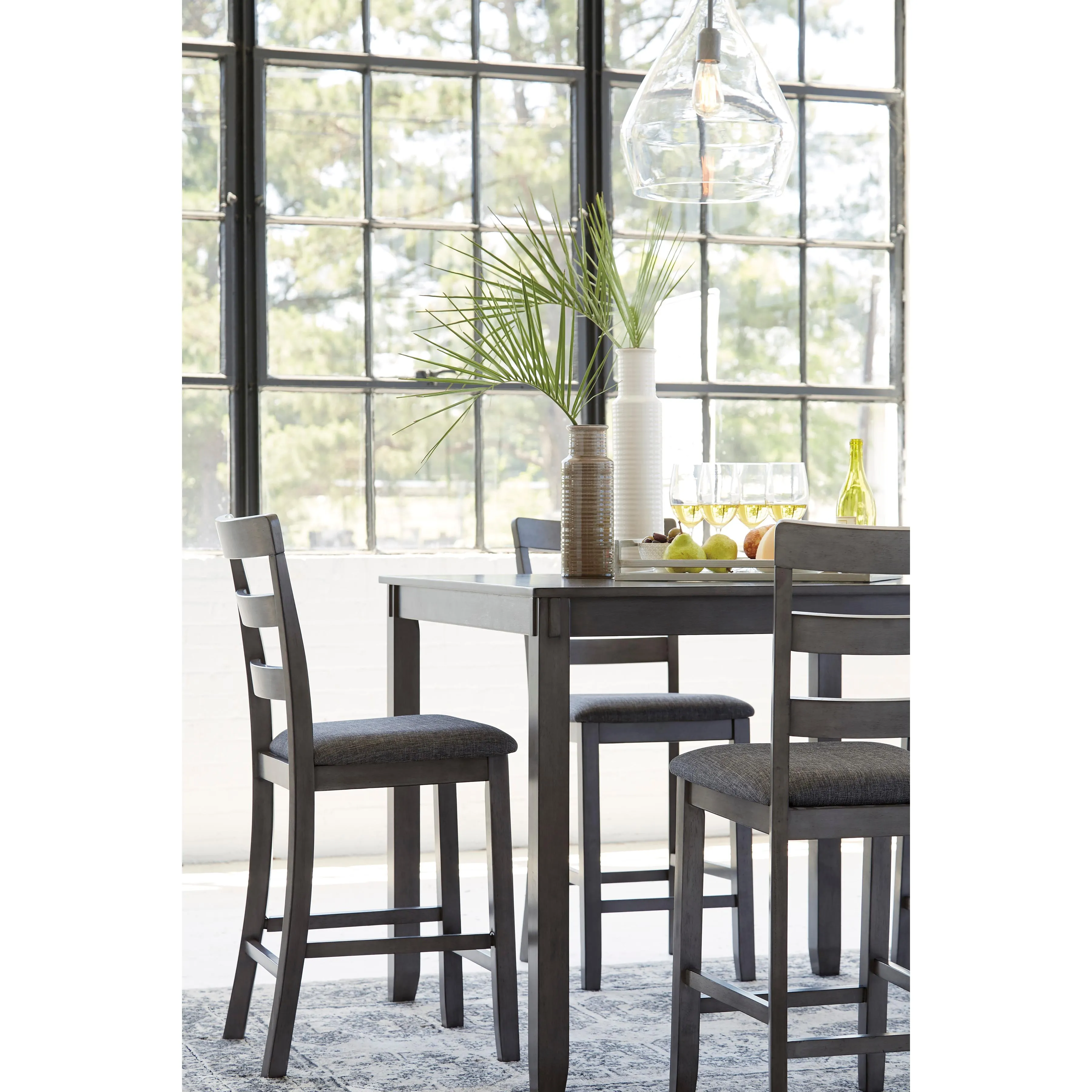 Signature Design by Ashley Bridson 5 pc Counter Height Dinette D383-223