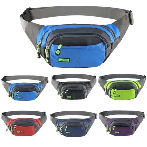 unisex waterproof waist bag chest bag multi-functional shoulder crossbody sports waist bag