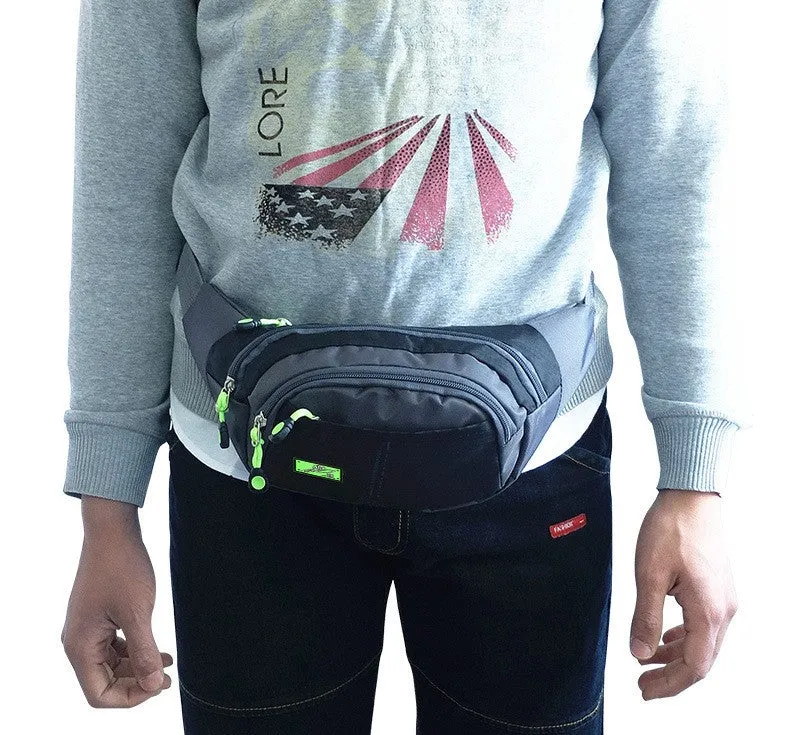 unisex waterproof waist bag chest bag multi-functional shoulder crossbody sports waist bag