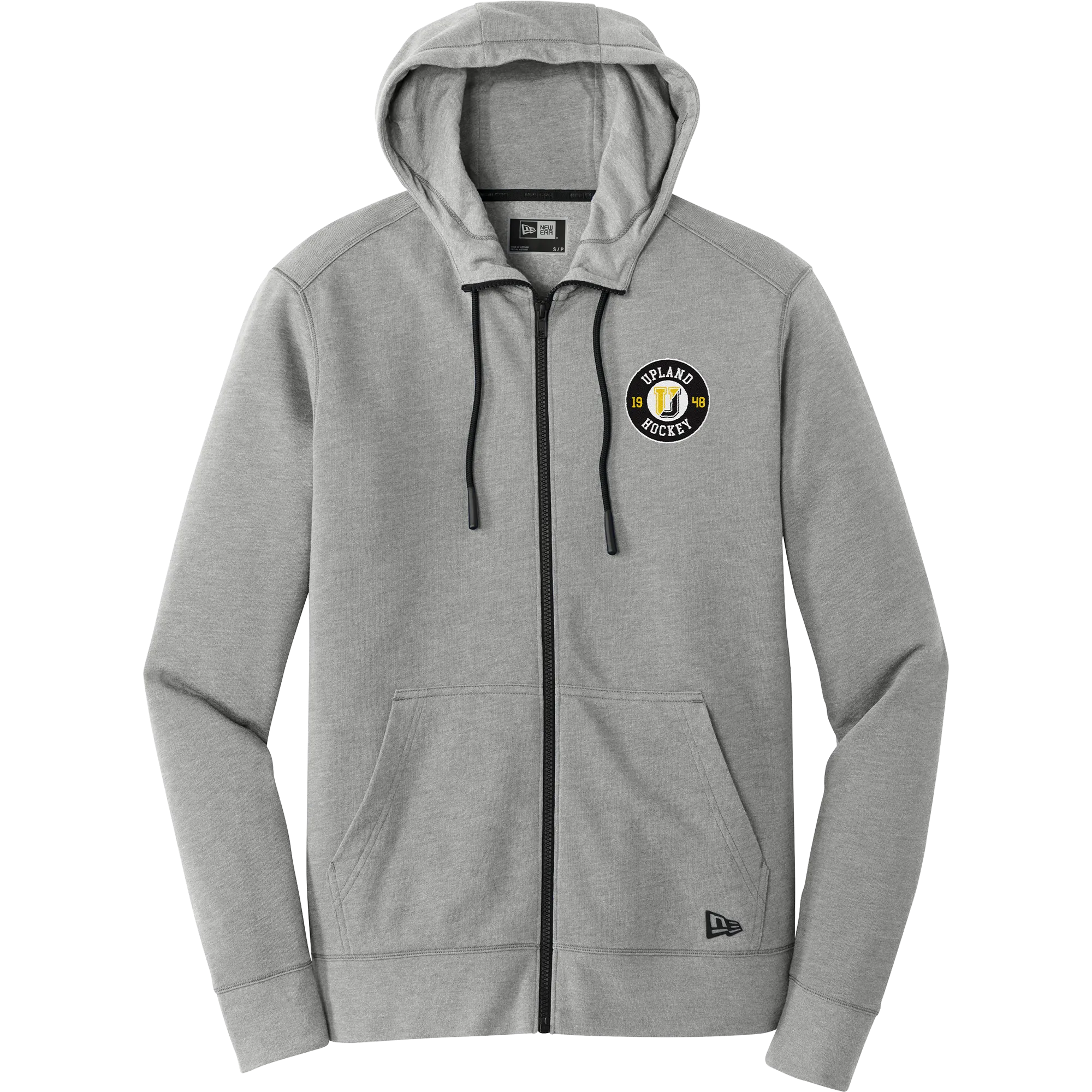 Upland Country Day School New Era Tri-Blend Fleece Full-Zip Hoodie