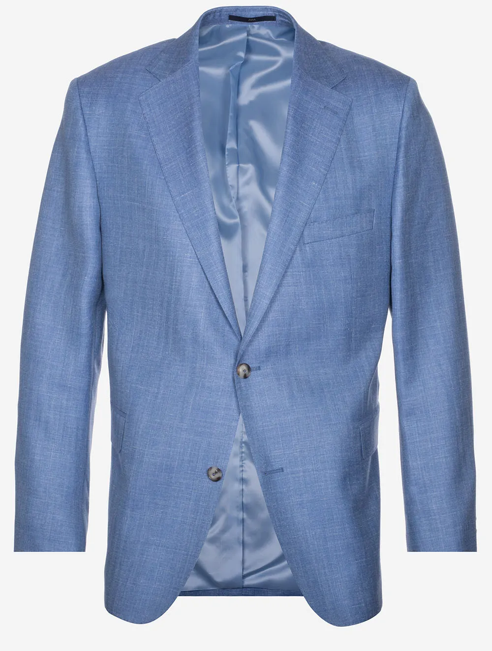 Wool Silk Linen Merano Jacket Light Blue